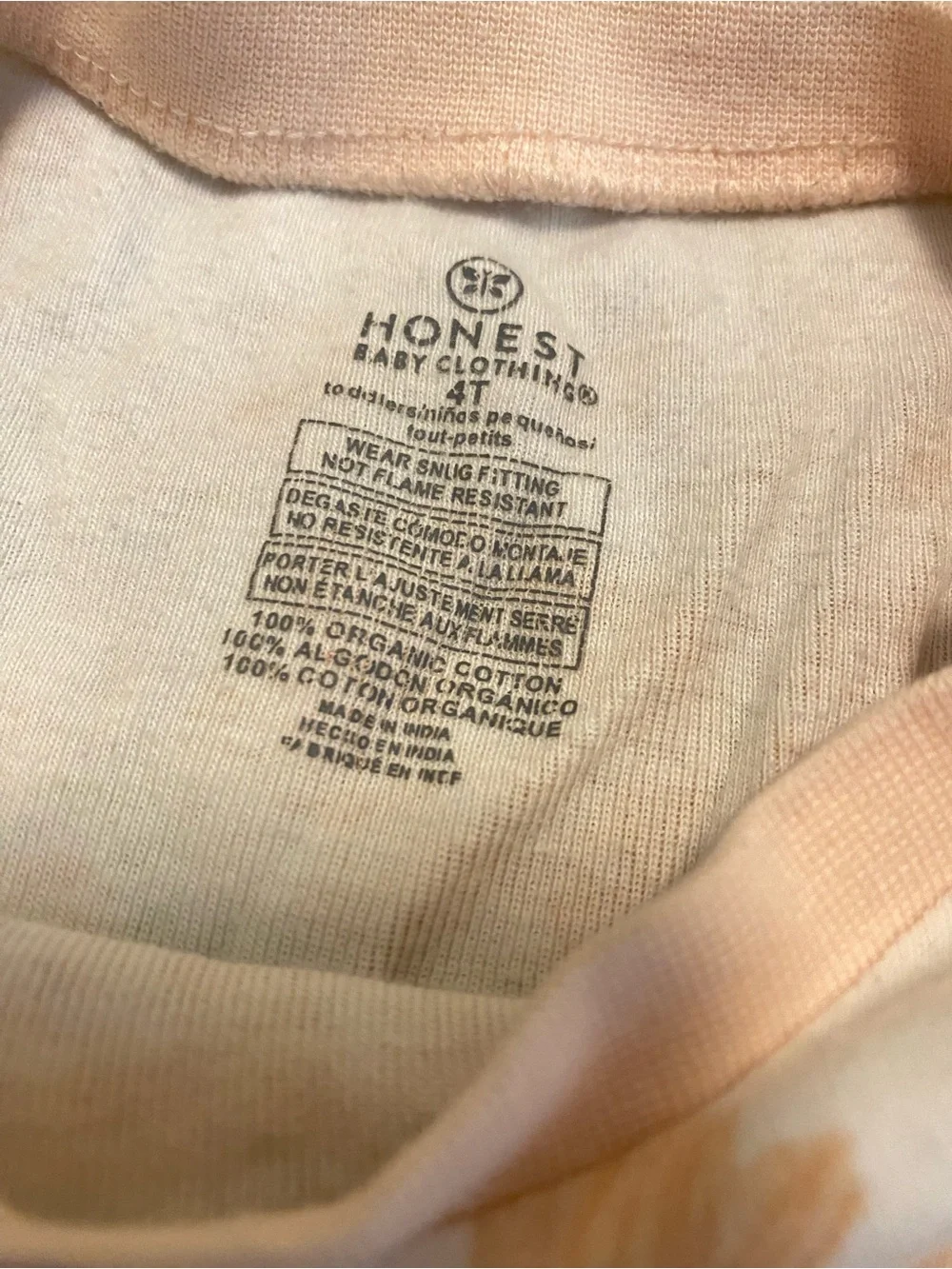 HONEST BABY CO PJ’S set of 3